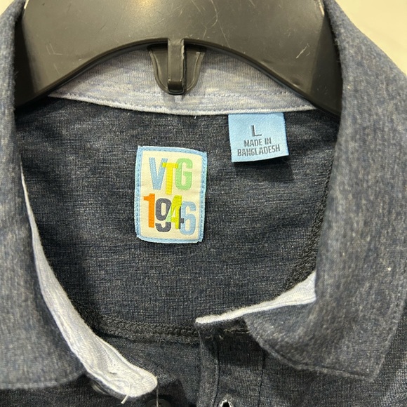 Vintage 1946
Men's Heather Slub Knit Jersey Polo NEW - Picture 4 of 5